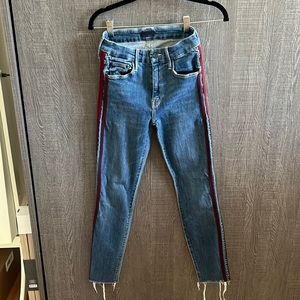 Mother Jeans- the looker ankle fray. Worn once.